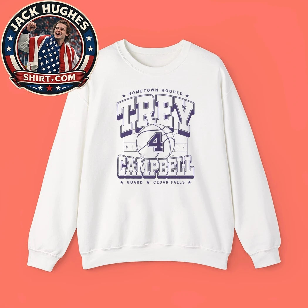 Trey Campbell Max Collegiate Hometown Hooper Guard Cedar Falls Shirt
