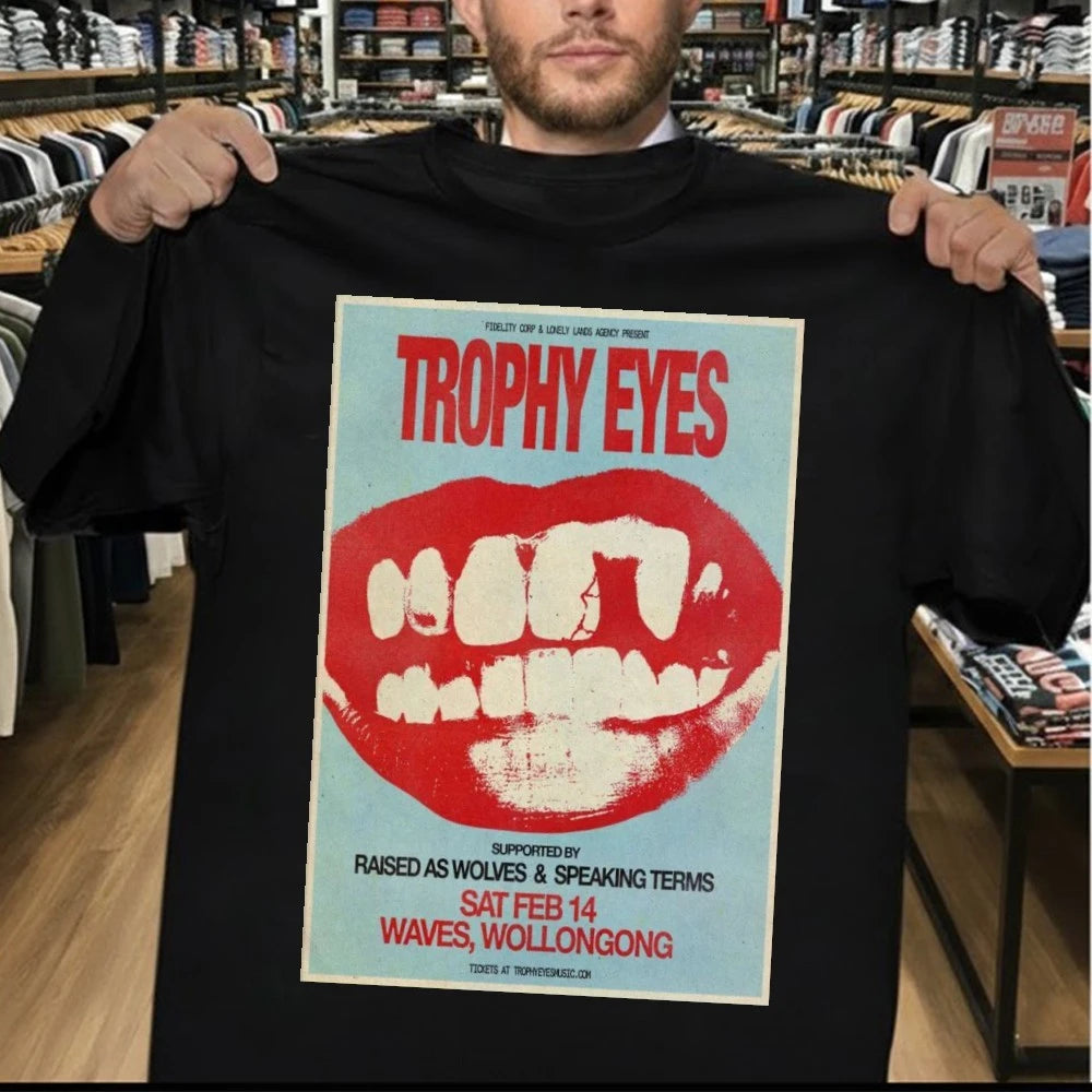 Trophy Eyes Feb 14 2026 Poster Waves, Wollongong Poster Shirt