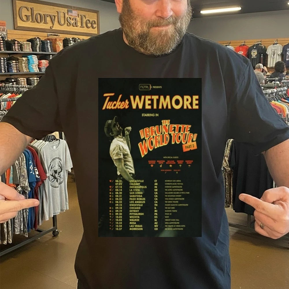 Tucker Wetmor The Brunette World Tour 2026 Poster Shirt
