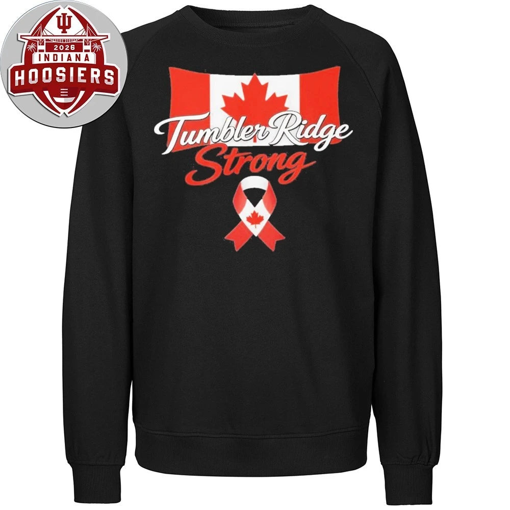 Tumbler Ridge Strong Canada Flag 2026 Black Shirts