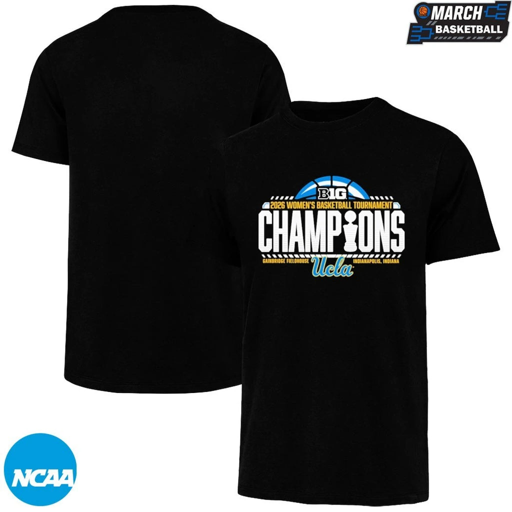 UCLA Bruins 2026 Big Ten Women’s Basketball Tournament Champions Gainbridge Fieldhouse Indianapolis T-Shirts