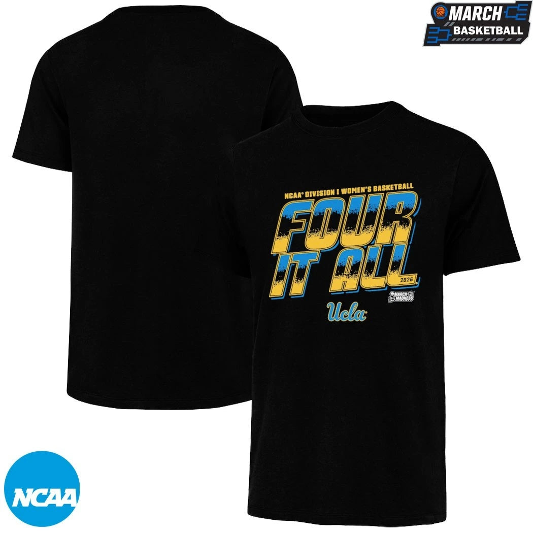 UCLA Bruins 2026 NCAA Division I Women’s Basketball Four It All March Madness T-shirts