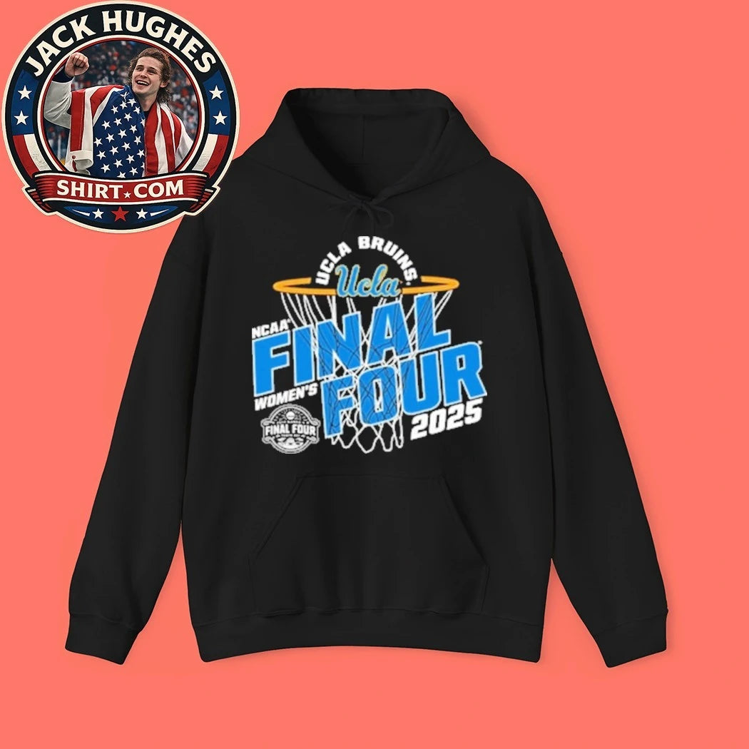 UCLA Bruins Black Blue 84 2025 NCAA Women’s Basketball Final Four Logo Shirt