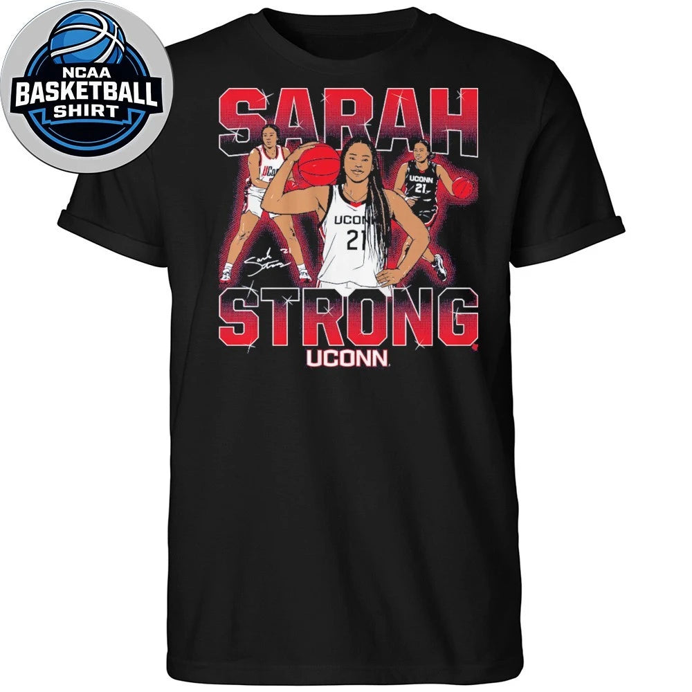 UConn Basketball Sarah Strong Masterpiece Signature T-Shirt