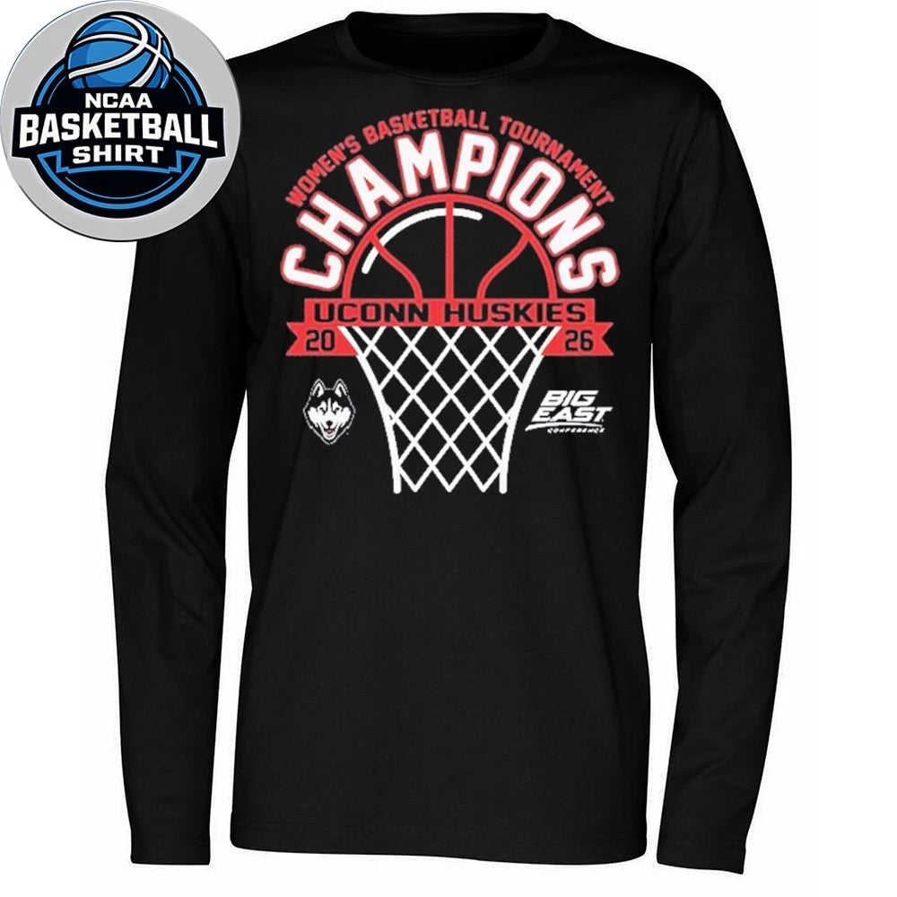 UConn Huskies 2026 Big East Women’s Basketball Tournament Champions Shirt