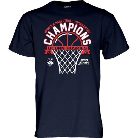 UConn Huskies 2026 Big East Women’s Basketball Tournament Champions Shirt