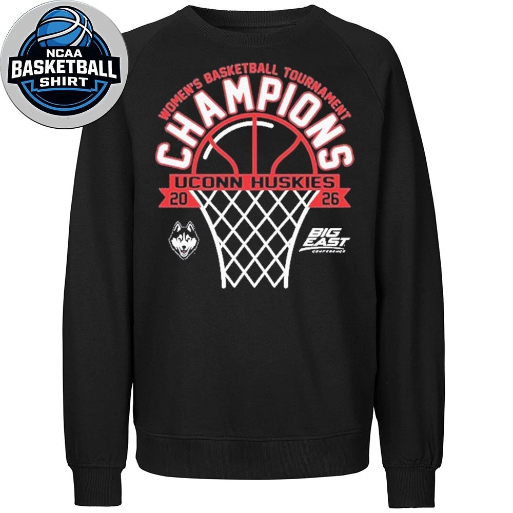 UConn Huskies 2026 Big East Women’s Basketball Tournament Champions Shirt