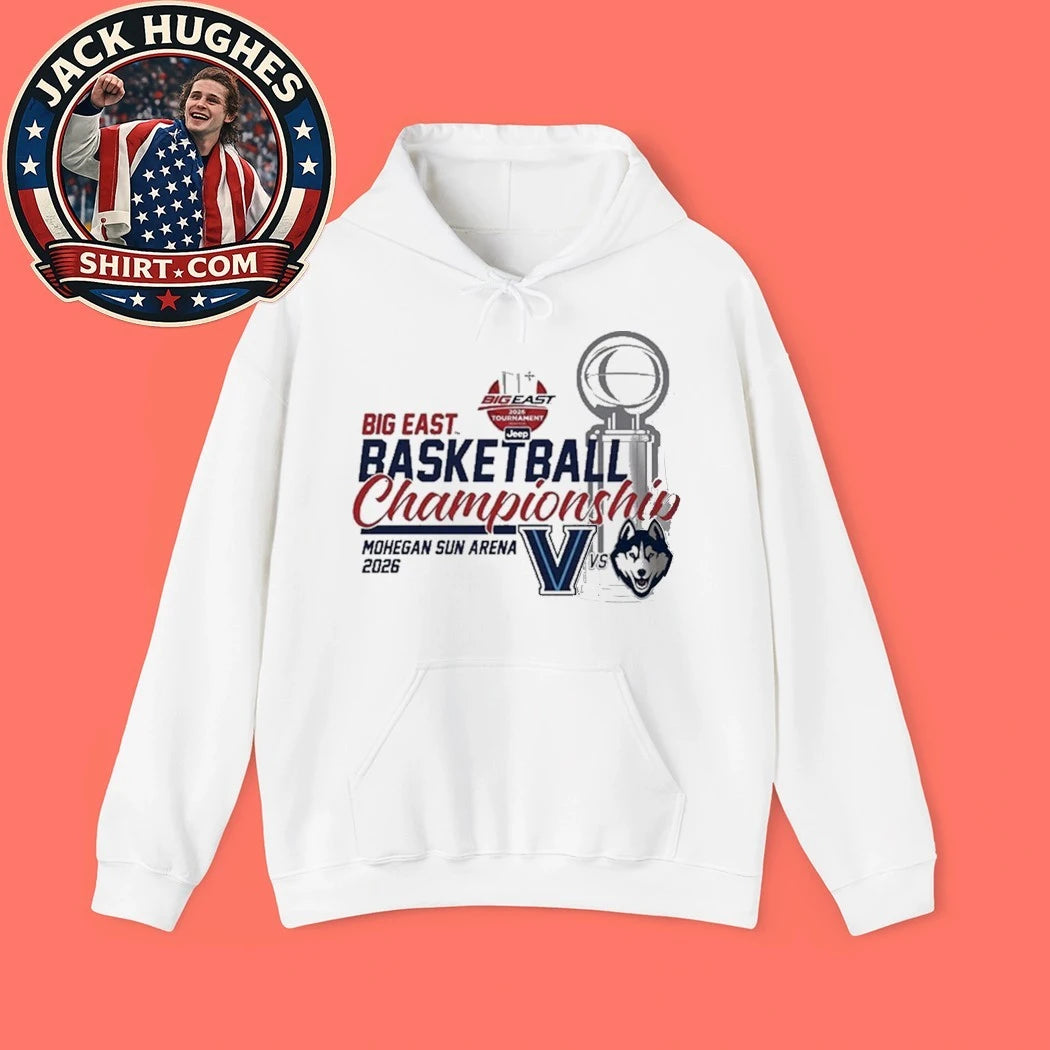UConn Huskies Champions Big East Conference Tournament Championship 2026 Logo Graphic T-Shirt
