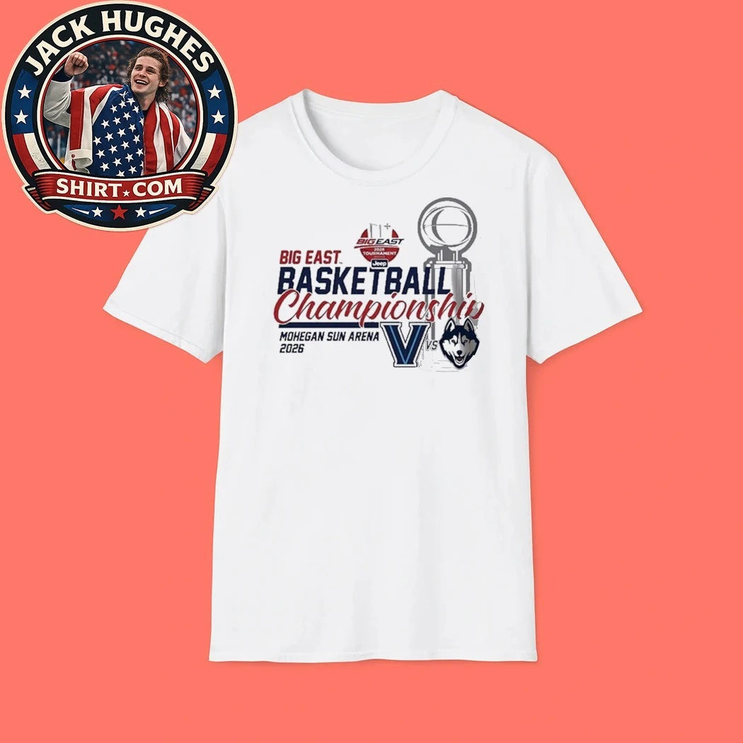 UConn Huskies Champions Big East Conference Tournament Championship 2026 Logo Graphic T-Shirt
