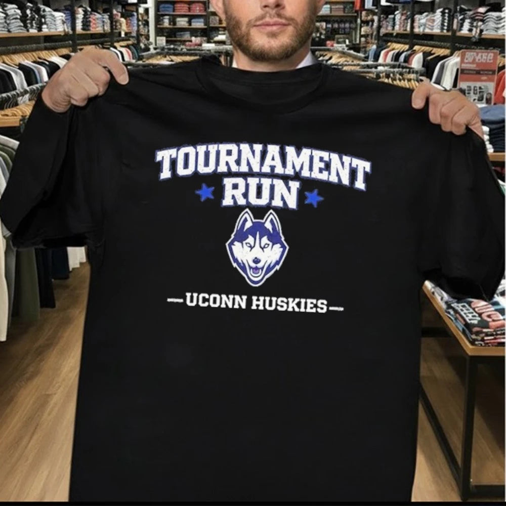 UConn Huskies Tournament Run for Game Day and March Basketball Shirt