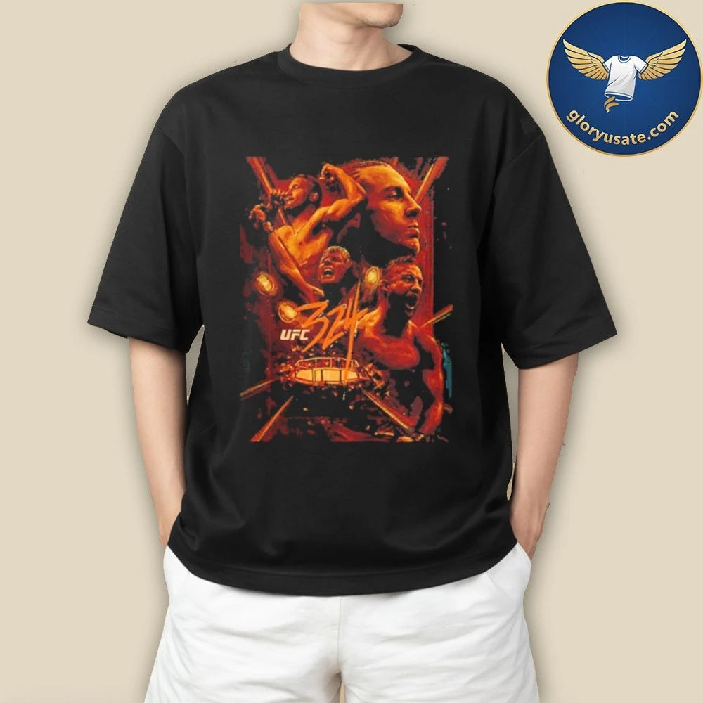 UFC 324 Justin Gaethje Vs Paddy Pimblett On January 24 2026 Art Series T-Shirt