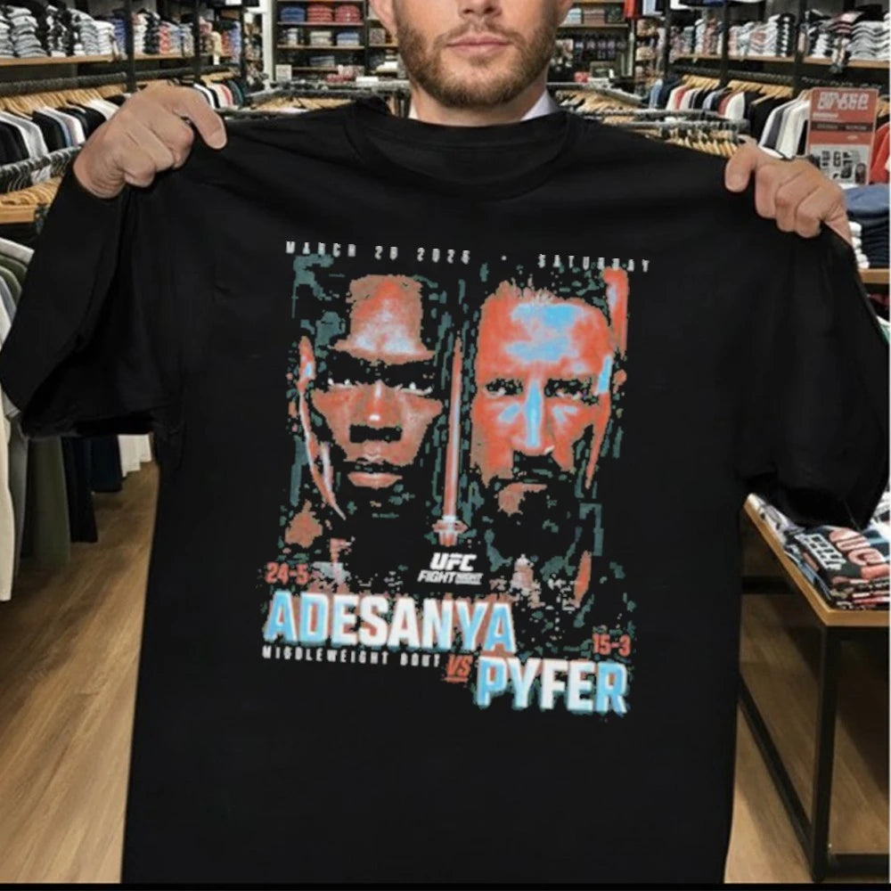UFC Fight Night 2026 Adesanya Vs. Pyfer Match Up Shirt