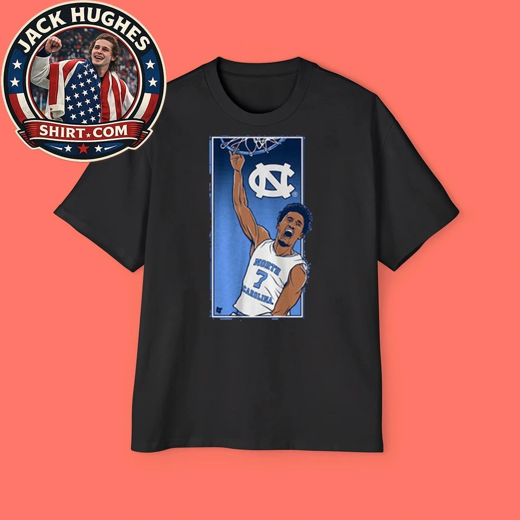 UNC Basketball Seth Trimble Signature Slam Logo Shirt