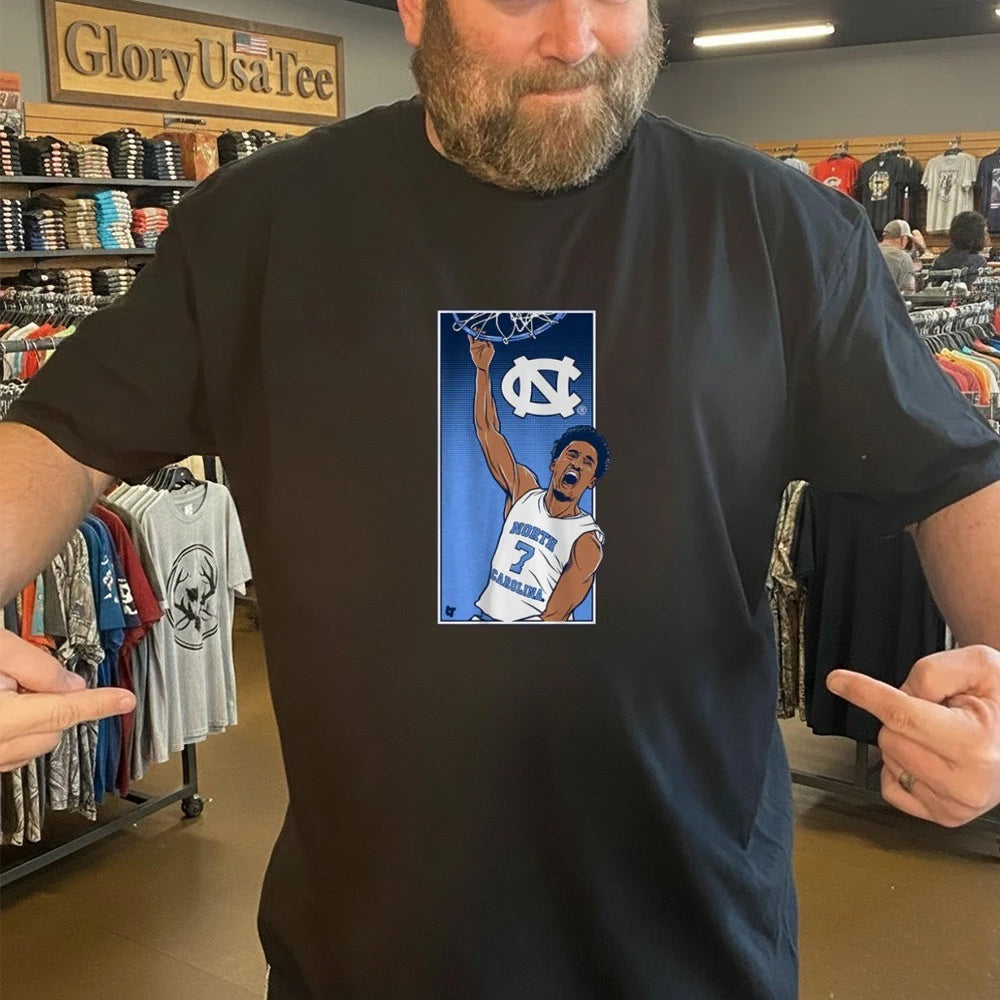 UNC Basketball Seth Trimble Signature Slam Shirt