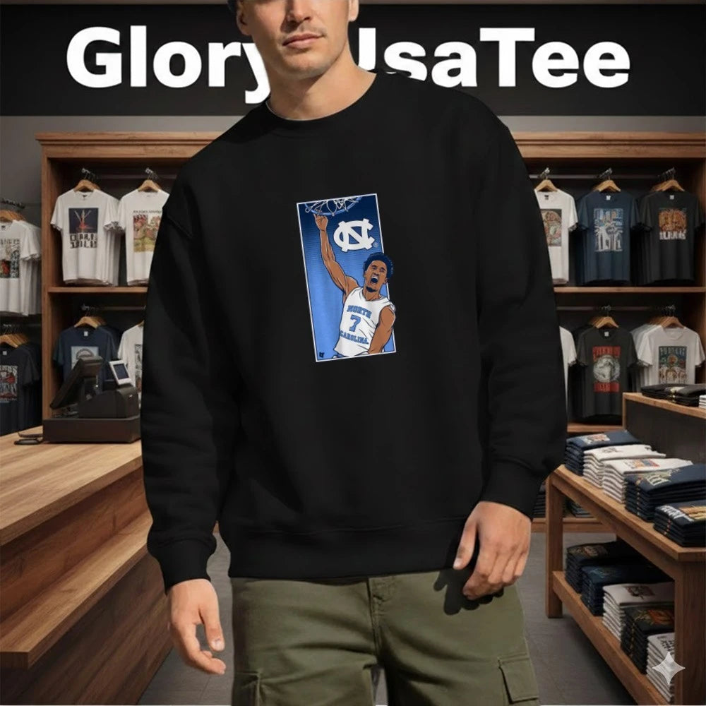 UNC Basketball Seth Trimble Signature Slam Shirt