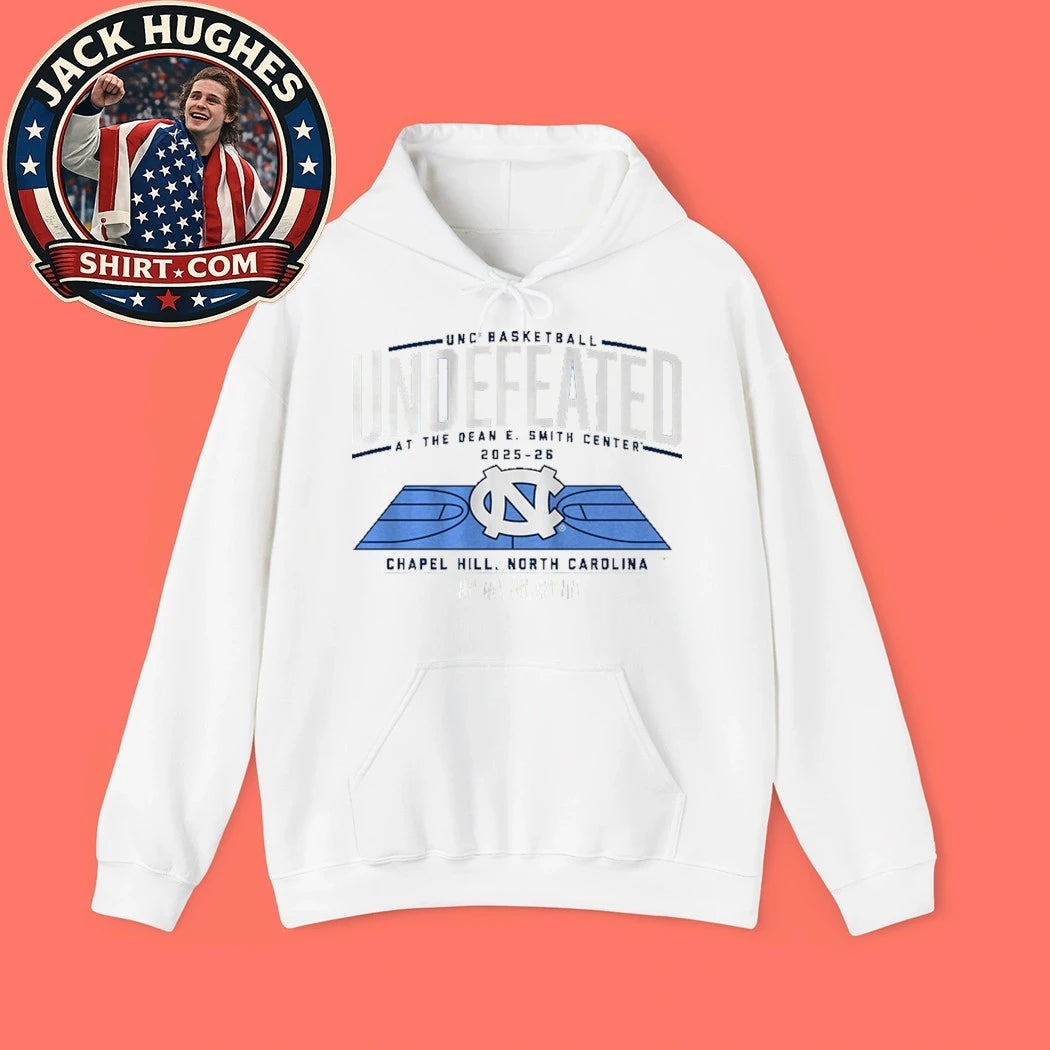 UNC Basketball Undefeated at the Dean E. Smith Center 2025-2026 Chapel Hill North Carolina Graphic T-Shirt