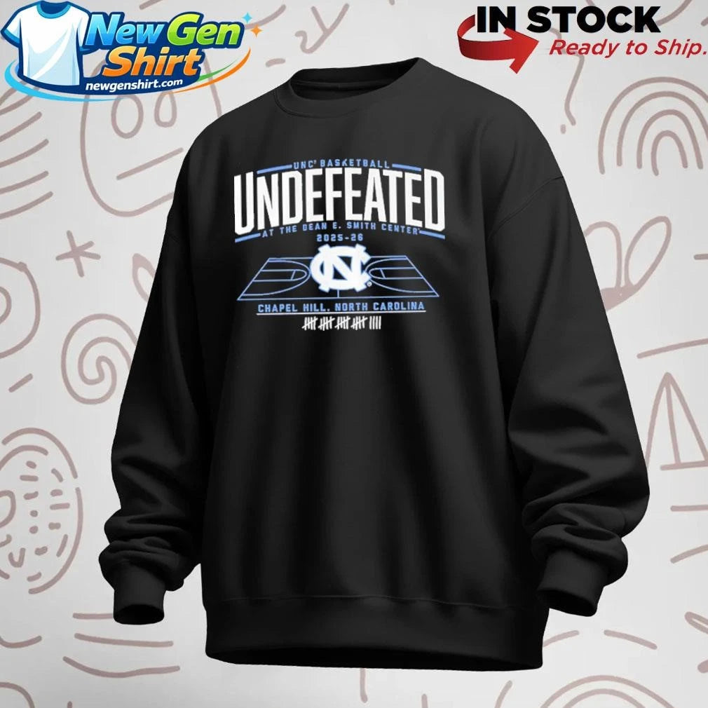 UNC Basketball Undefeated at the Dean E. Smith Center Shirt