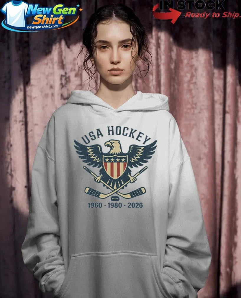 USA Hockey Eagle 1960 1980 2026 Shirt