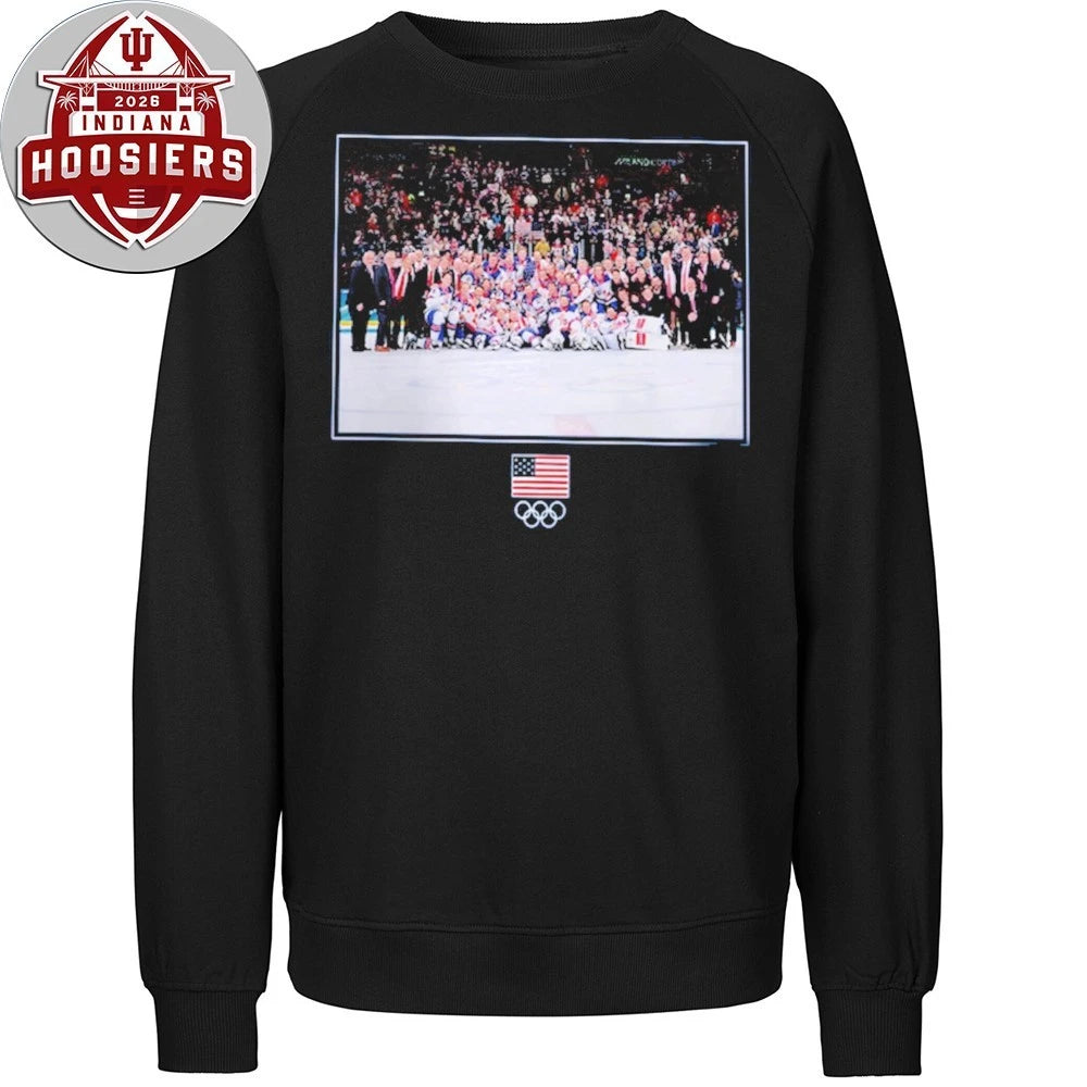 USA Hockey Fanatics Medal Moment Flag T-Shirt
