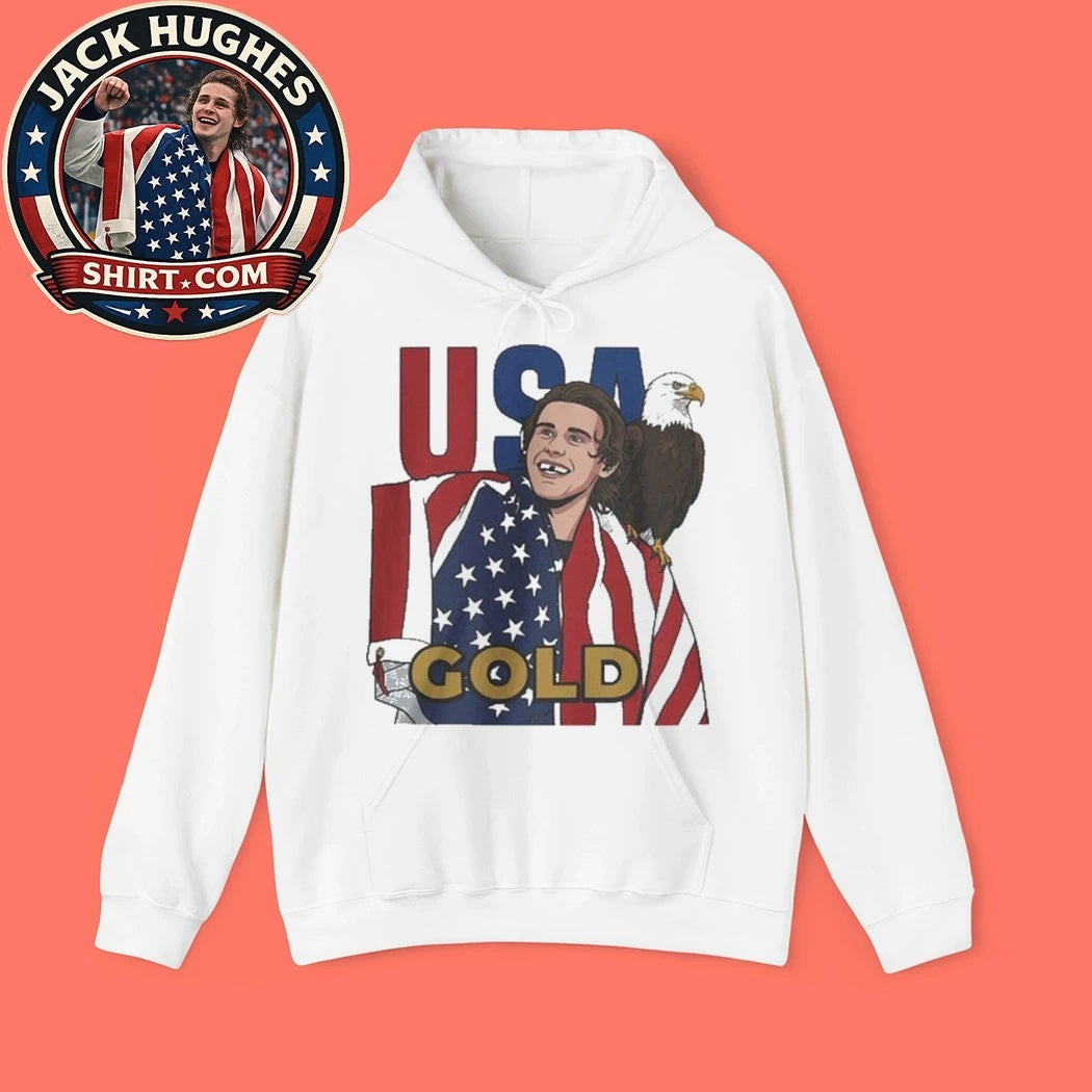 USA Hockey Gold Medal Bald Eagle 2026 Tee Shirt