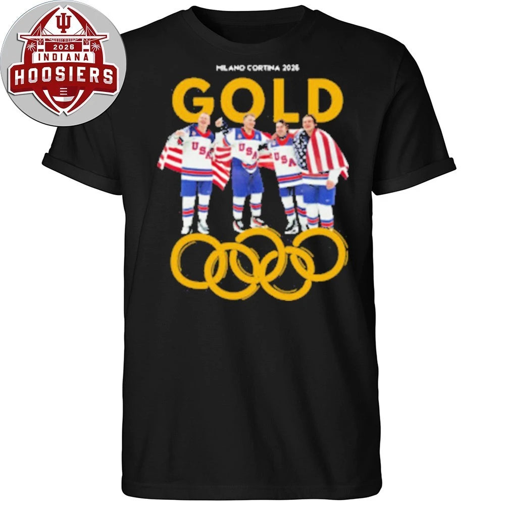 USA Men’s Hockey Gold Medal Milano Cortina 2026 T-Shirt