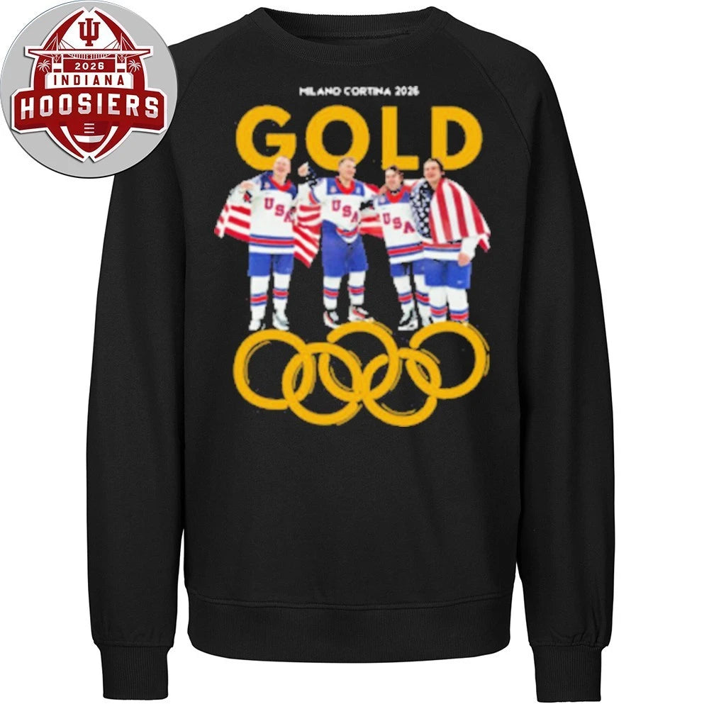 USA Men’s Hockey Gold Medal Milano Cortina 2026 T-Shirt