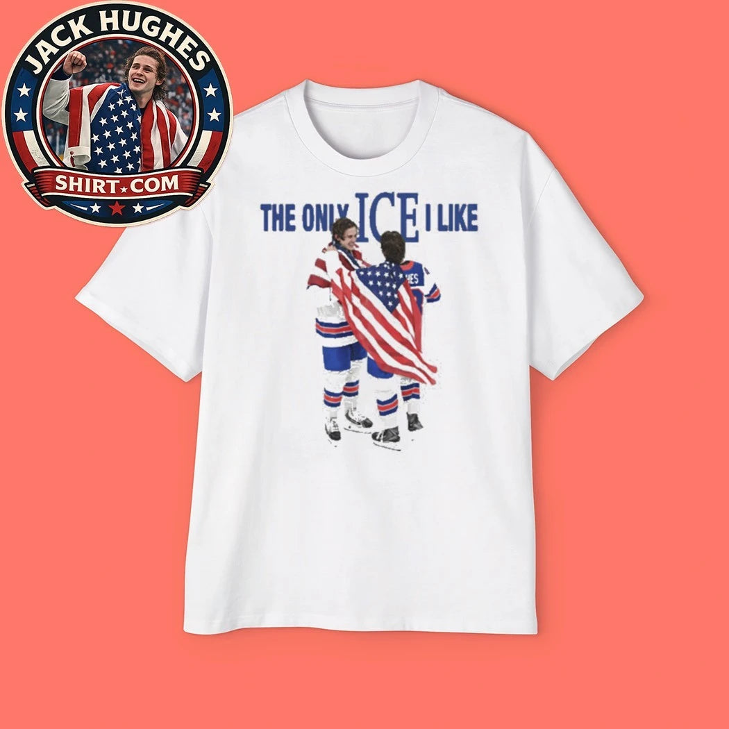 USA Olympic Gold Medal Hockey Jack Hughes, Jack Hughes Quinn Hughes Champions, Step Brothers Ice Hockey, USA Hockey Graphic T-Shirt