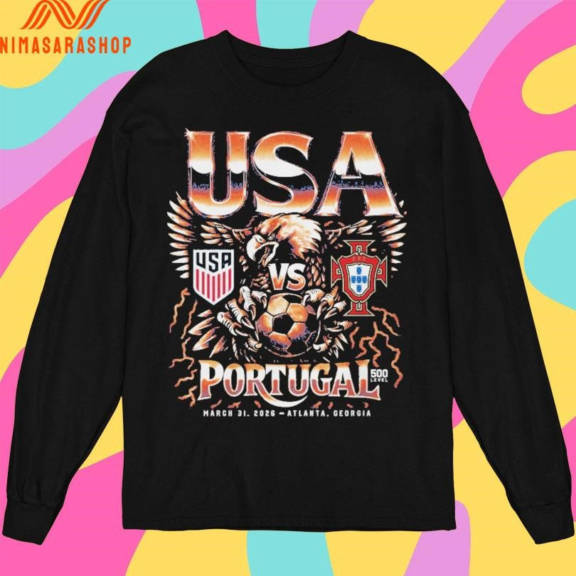 USA Usmnt Vs Portugal 2026 Match Up March 31 2026 Atlanta Georgia Shirts