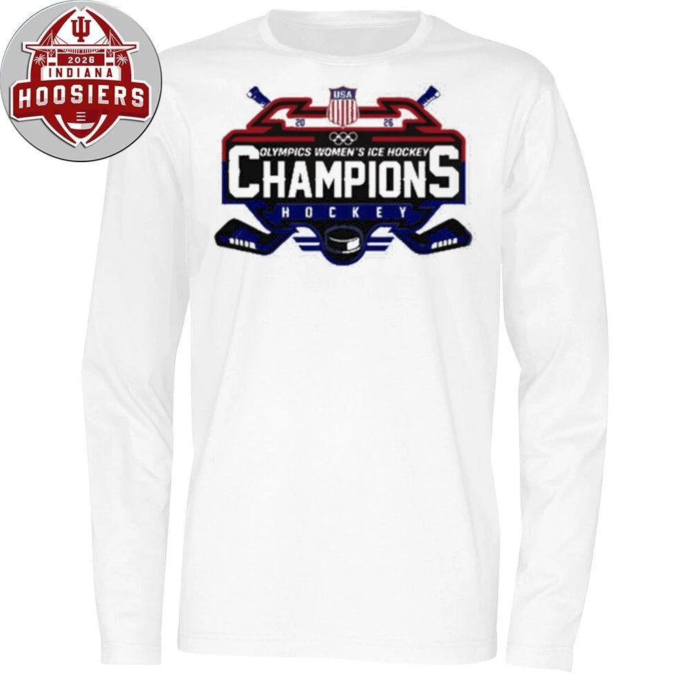 USA Women National ICE Hockey Team 2026 Olympic Gold Logo T-Shirt