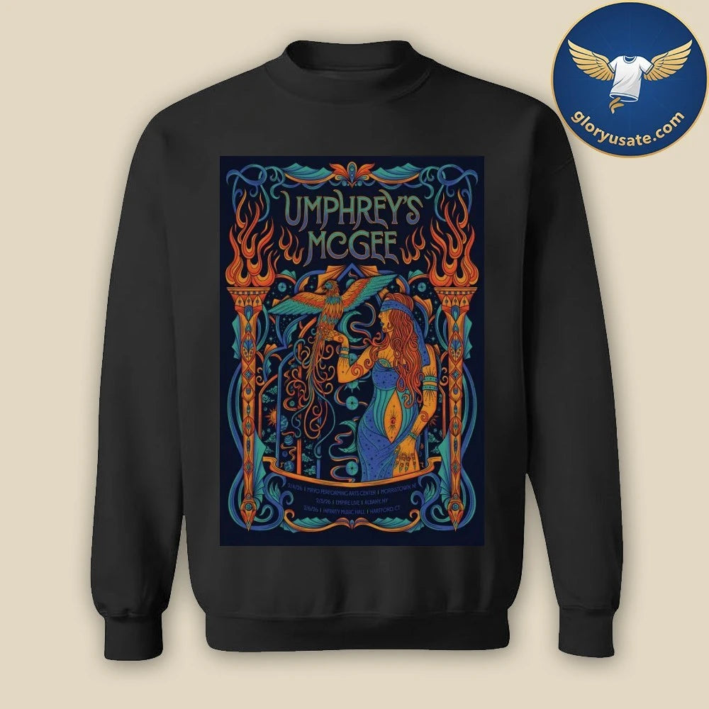 Umphrey’s McGee Feb 4 5 6 2026 In Morristown NJ, Albany NY And Hartford CT Poster Shirt