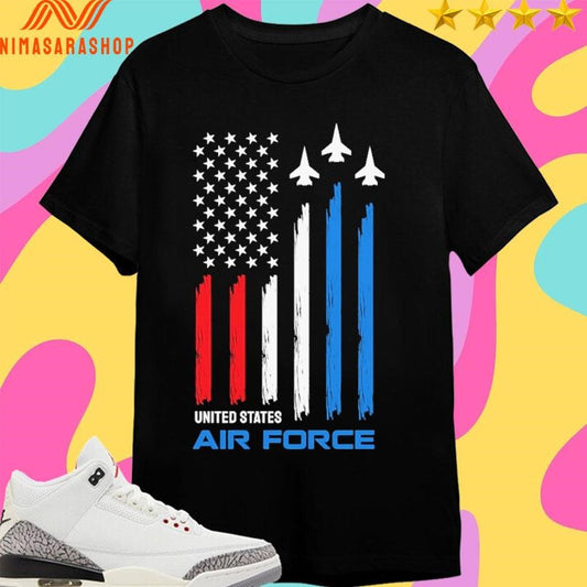 United States Air Force USA Flag Shirts