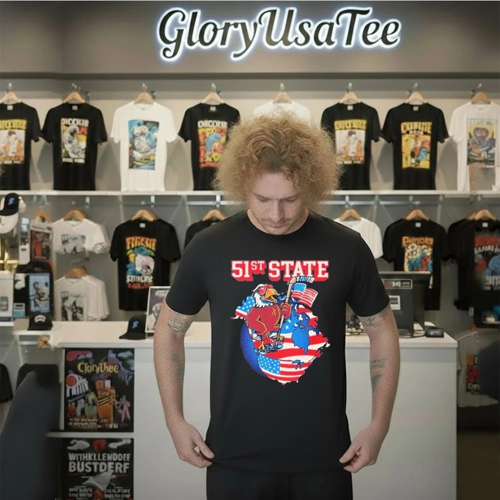Usa Hockey x Old Row 51st State Pocket Shirt