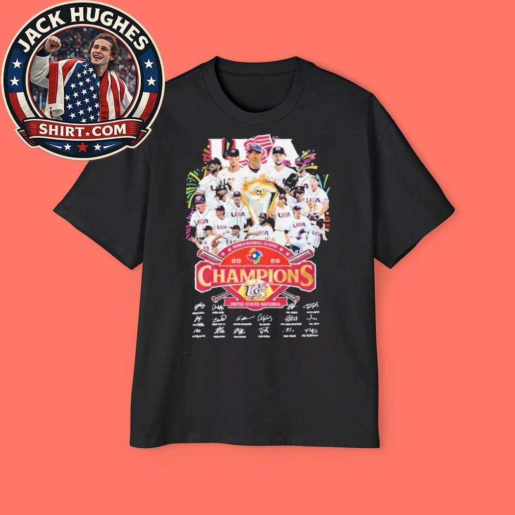 Usa National Team 2026 World Baseball Classic Champions Signature Shirt