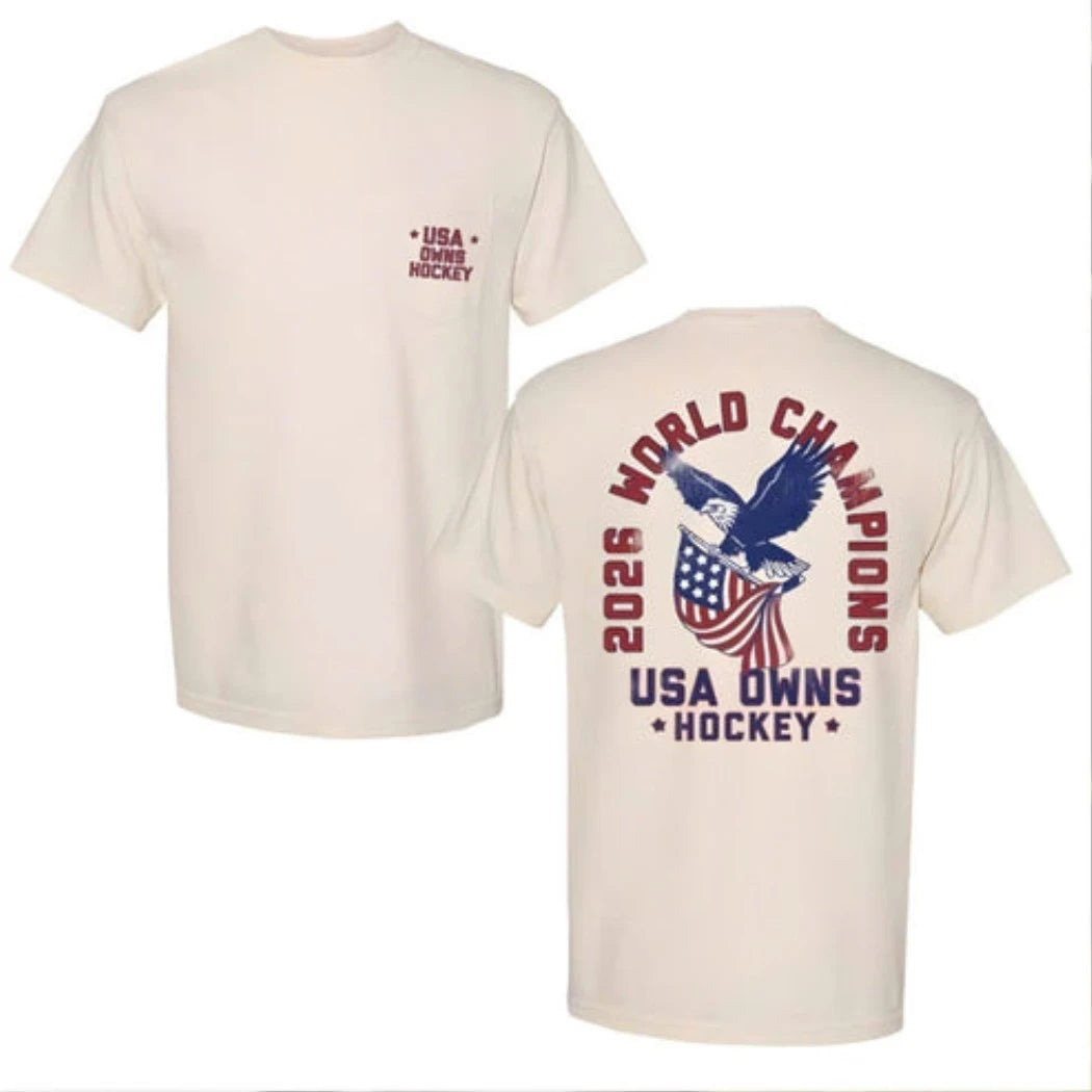 Usa Owns Hockey 2026 World Champions Two Sided Shirt