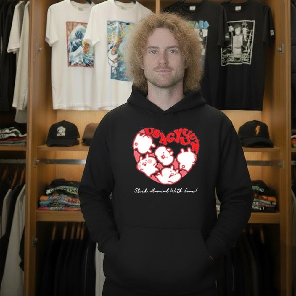 Usagyuuun 9th Anniversary Black T-Shirt