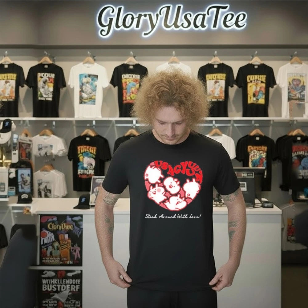 Usagyuuun 9th Anniversary Black T-Shirt