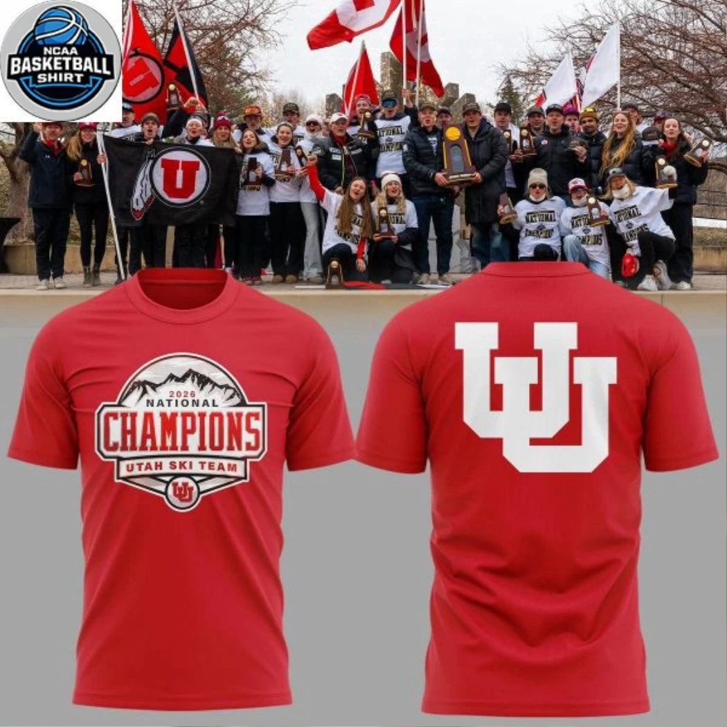 Utah Ski Team National Title NCAA Skiing Champions 2026 Hoodie T-Shirt