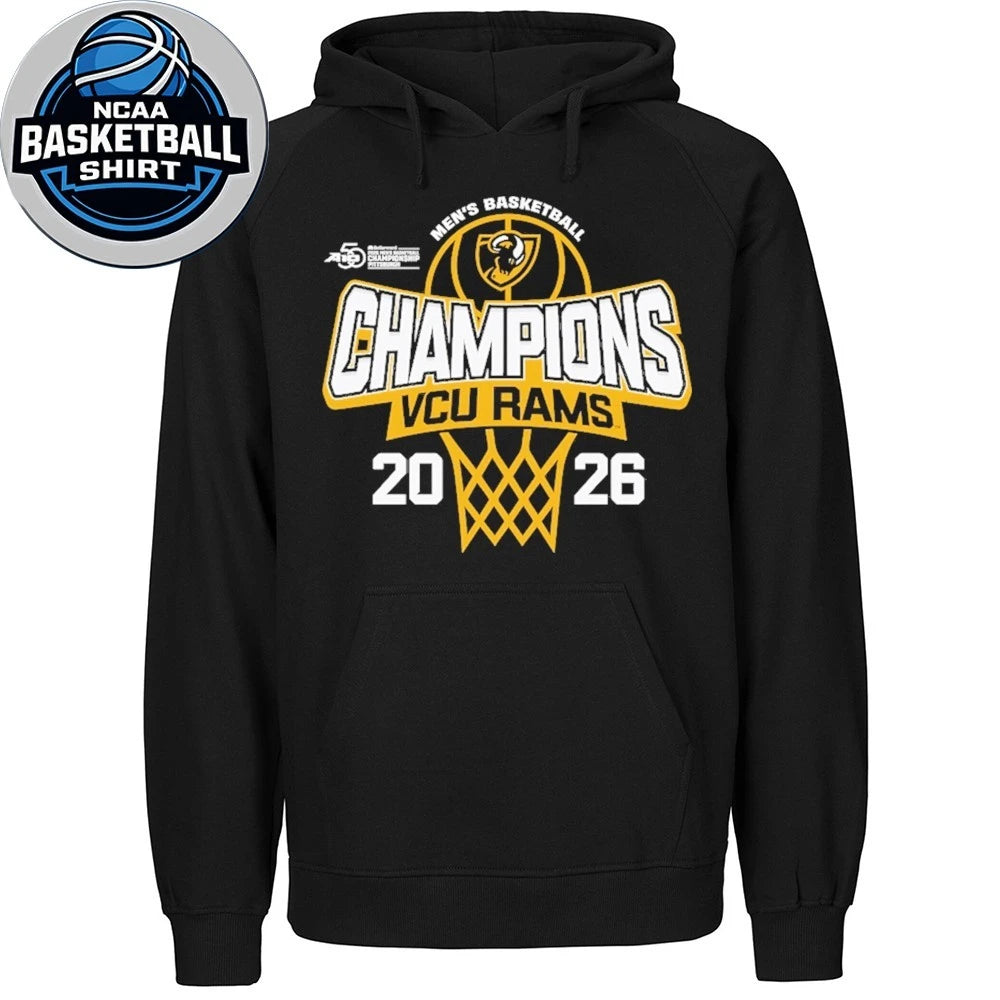 VCU Rams 2026 A-10 Men’s Basketball Tournament Champions Logo Shirt