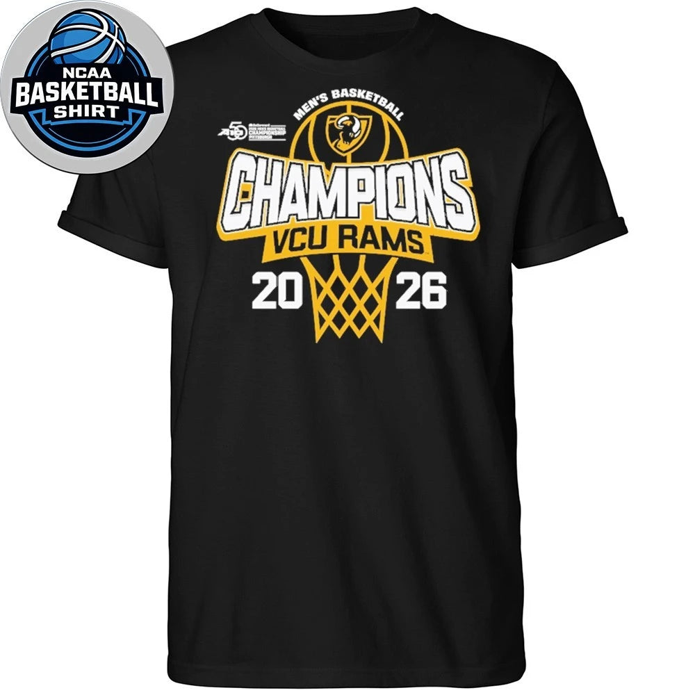 VCU Rams 2026 A-10 Men’s Basketball Tournament Champions Logo Shirt