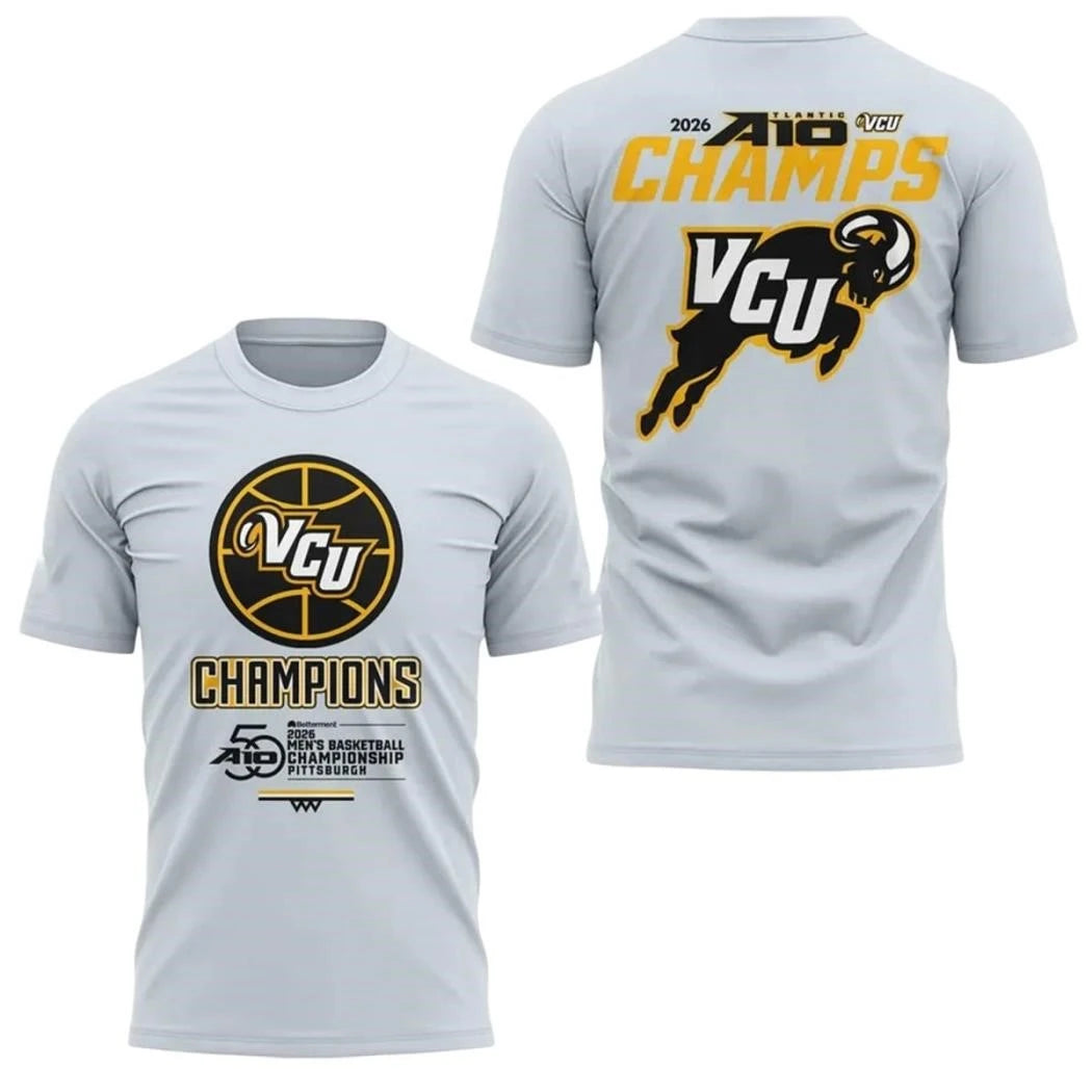 VCU Rams Men’s Basketball 2026 A10 Champions Shirt