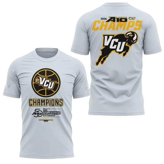VCU Rams Men’s Basketball 2026 A10 Champions Shirt