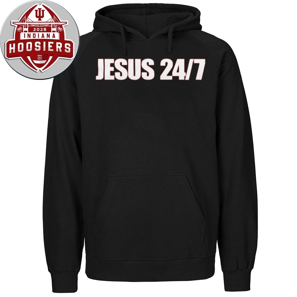 Valentina Gomez Wearing Jesus 24 7 Shirt
