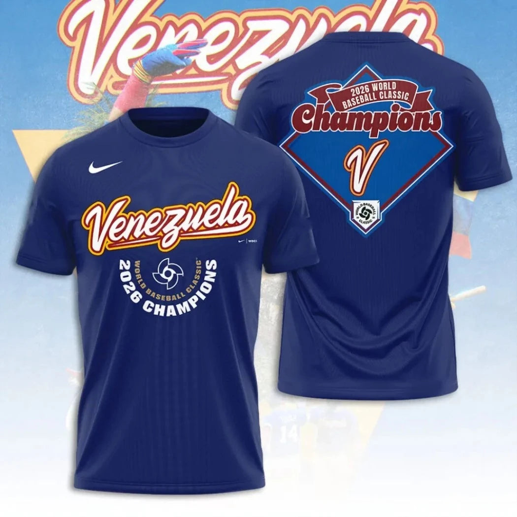 Venezuela 2026 World Baseball Classic Champions Logo Two Sided Shirt
