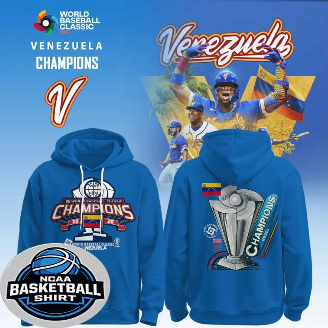 Venezuela Baseball 2026 World Baseball Classic Champions Cup Two Sided Shirt