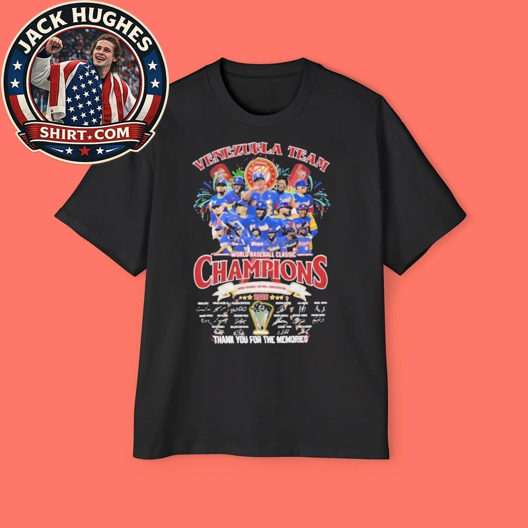 Venezuela Team 2026 World Baseball Classic Champions Signature Shirt
