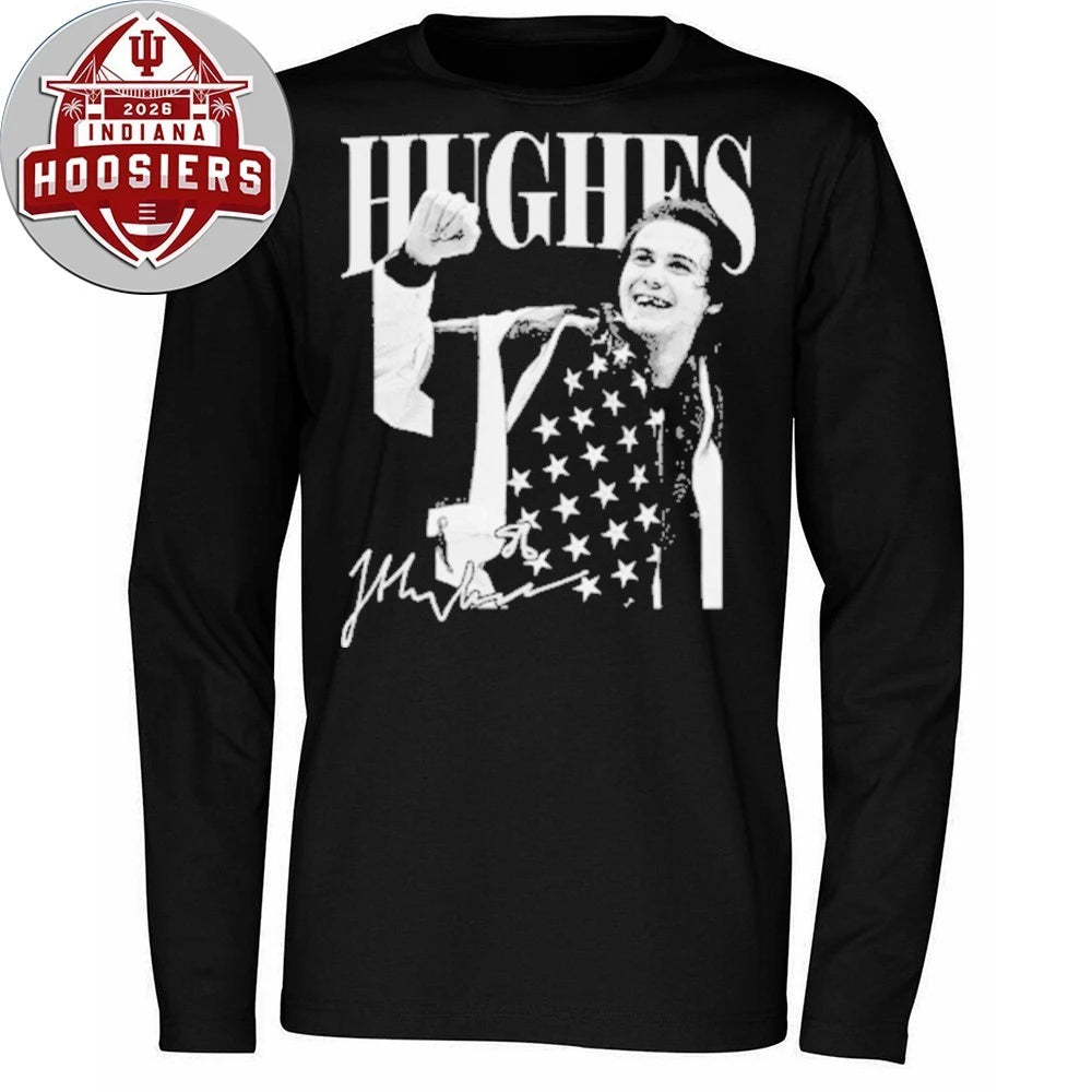 Vintage Jack Hughes Golden Goal – USA Hockey Retro Flag 2026 Shirt