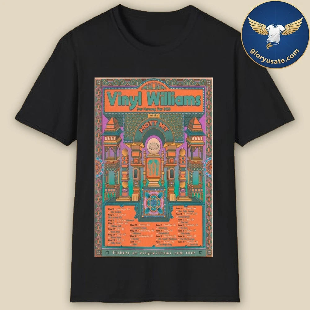 Vinyl Williams Star Harmony Tour 2026 Poster Shirt