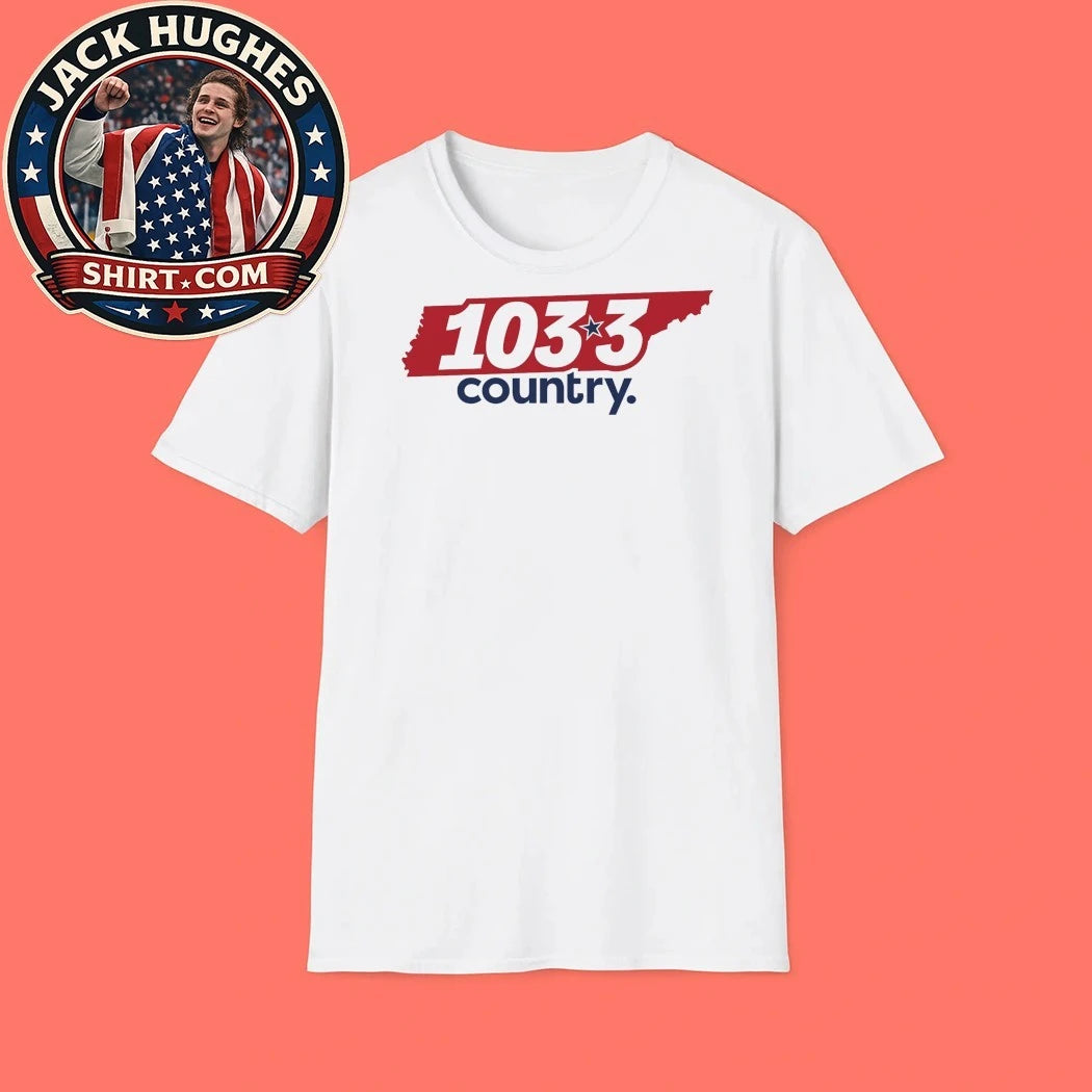 WKDF in Nashville, Tennessee 103.3 Country Logo T-Shirt