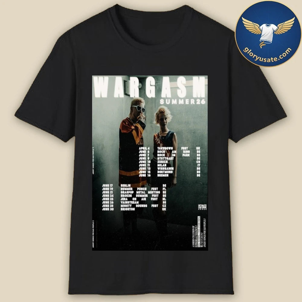 Wargasm Tour Summer 2026 Poster Shirt