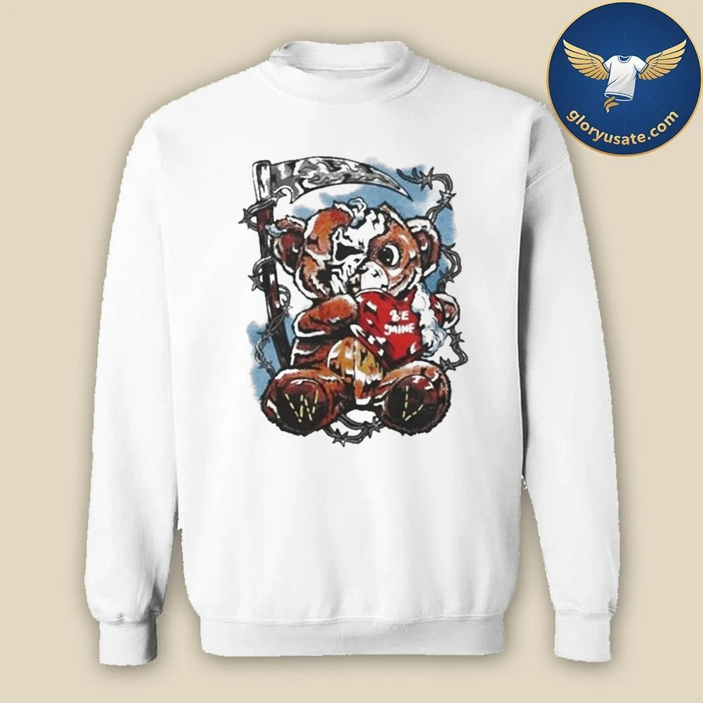 Warren Lotas Be Mine Teddy Grim Reaper Shirt